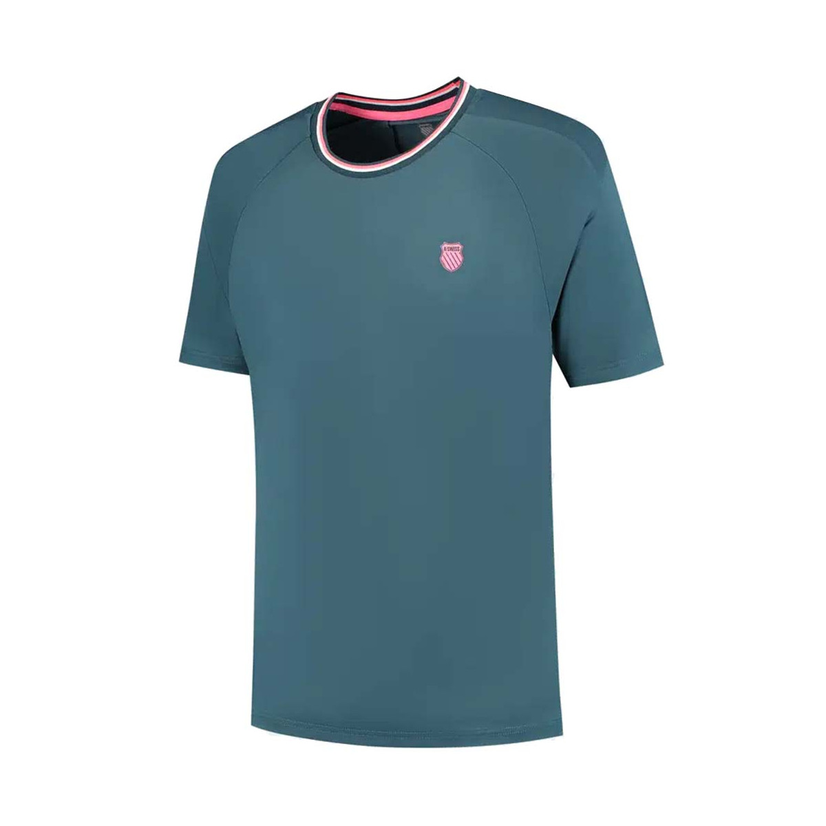 K-Swiss Hypercourt Mesh Crew T-Shirt Petrol