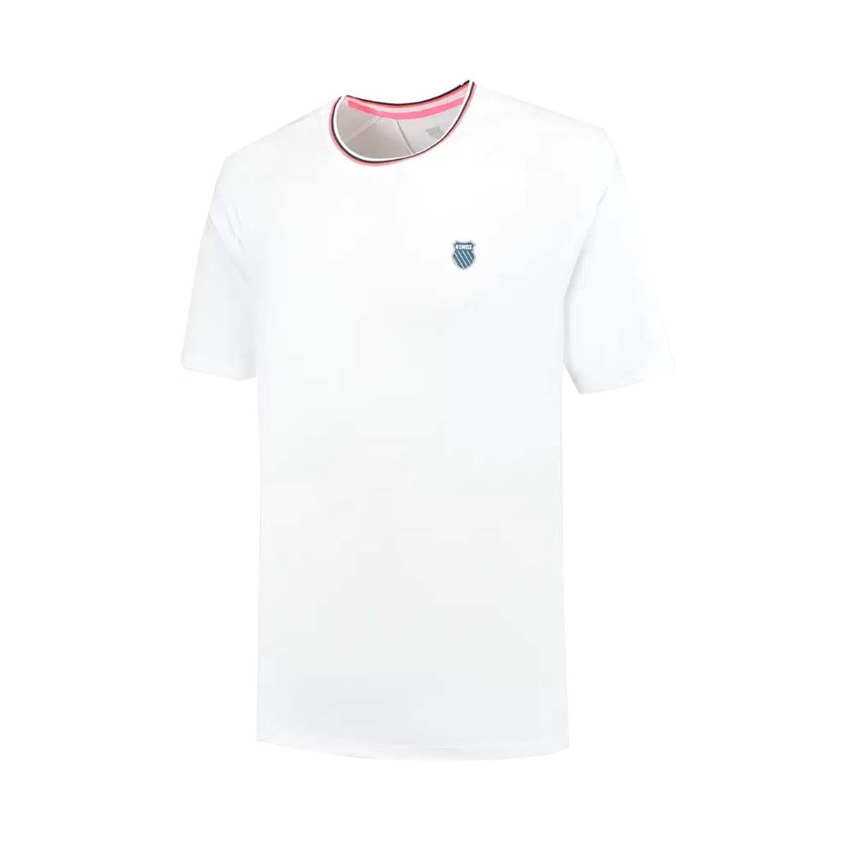 K-Swiss Hypercourt Mesh Crew T-Shirt Wei&szlig;