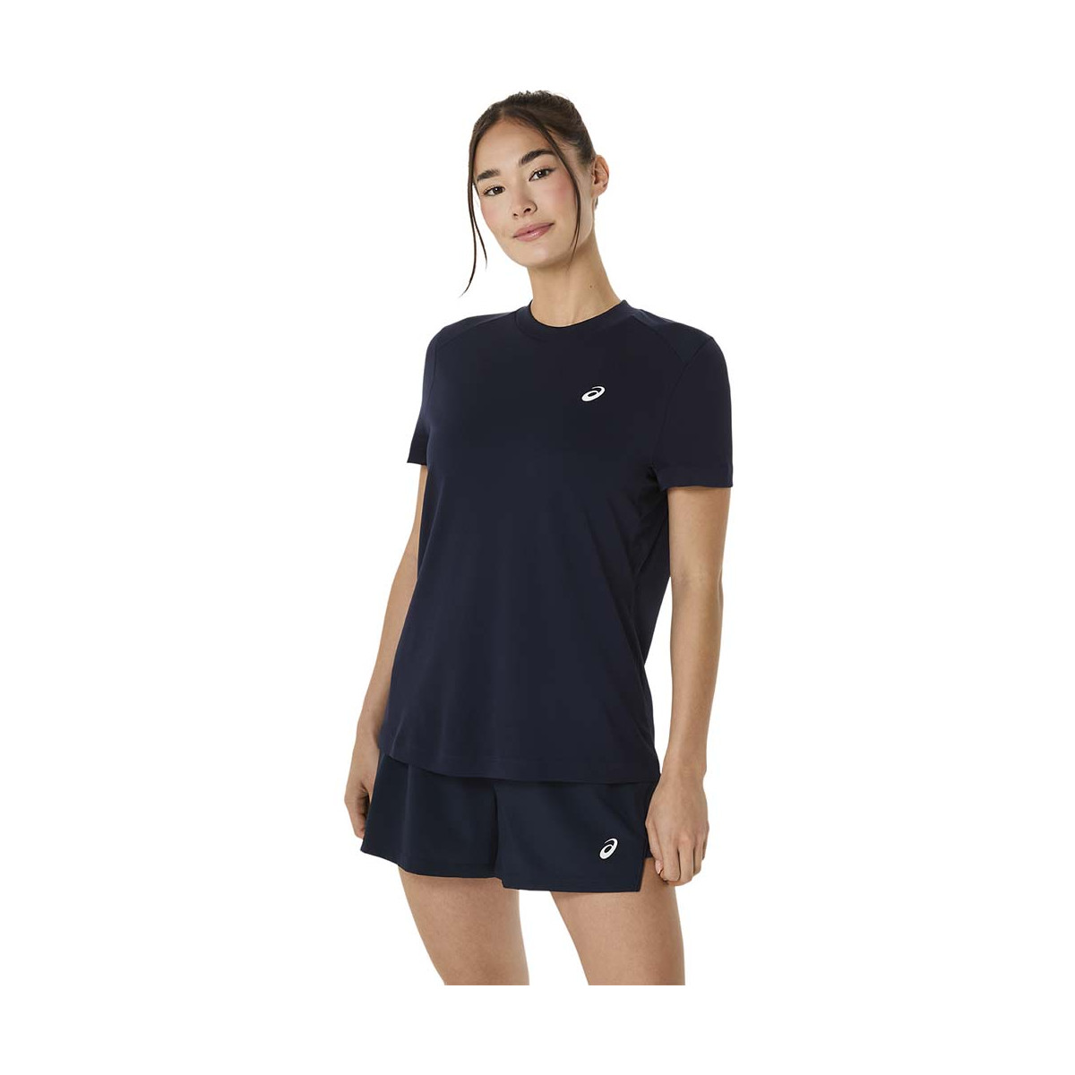 Asics Court SS T-Shirt Damen Marineblau