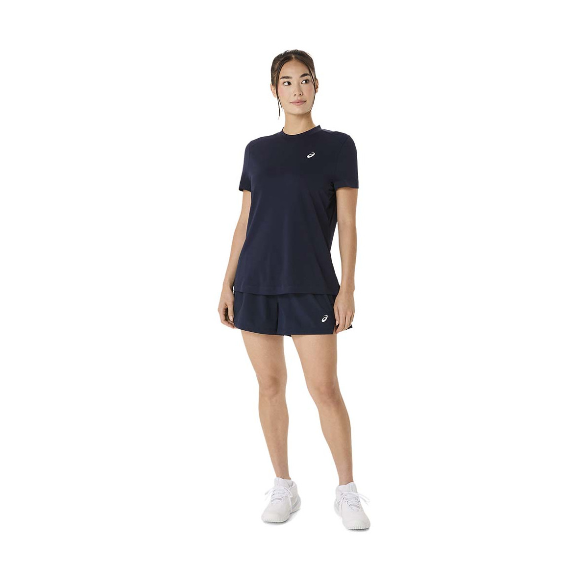 Asics Court SS T-Shirt Damen Marineblau