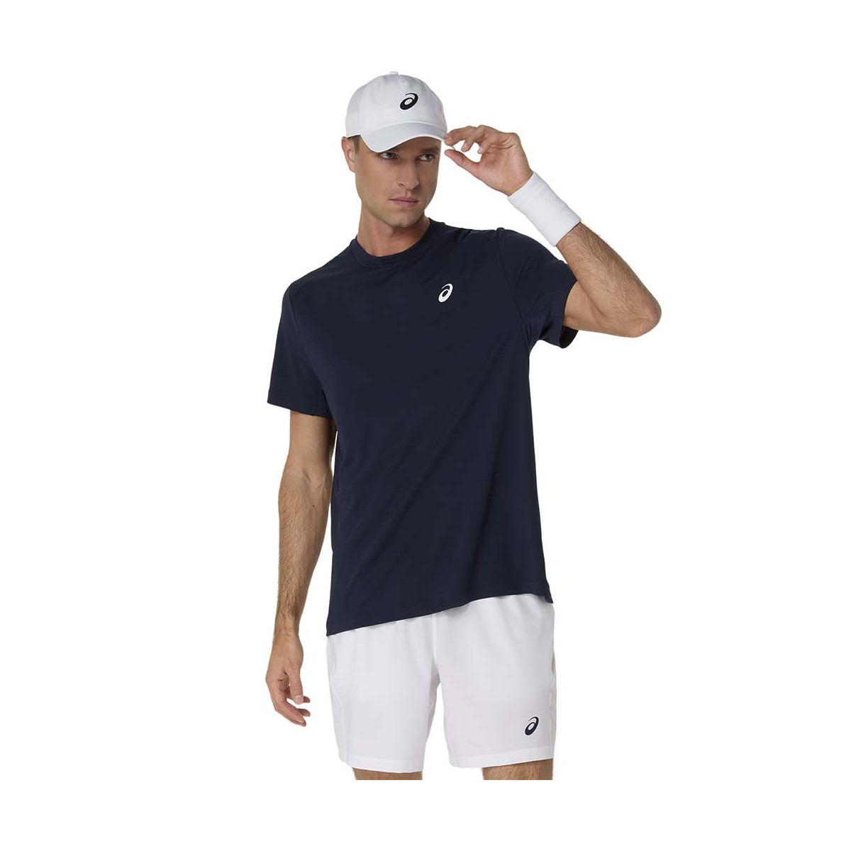 Asics Court SS T-Shirt Marineblau