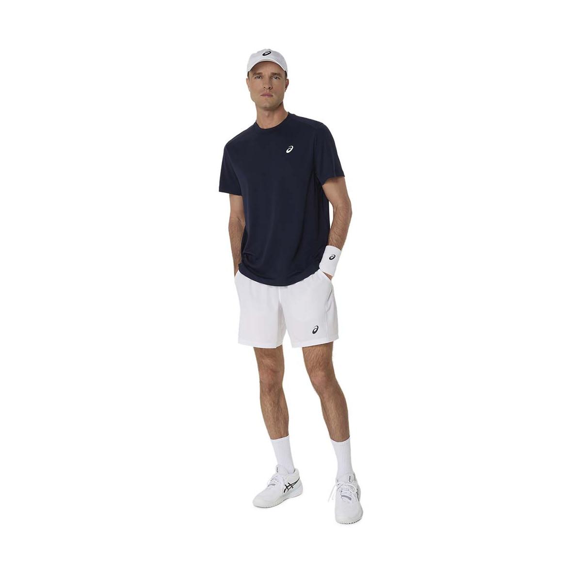 Asics Court SS T-Shirt Marineblau