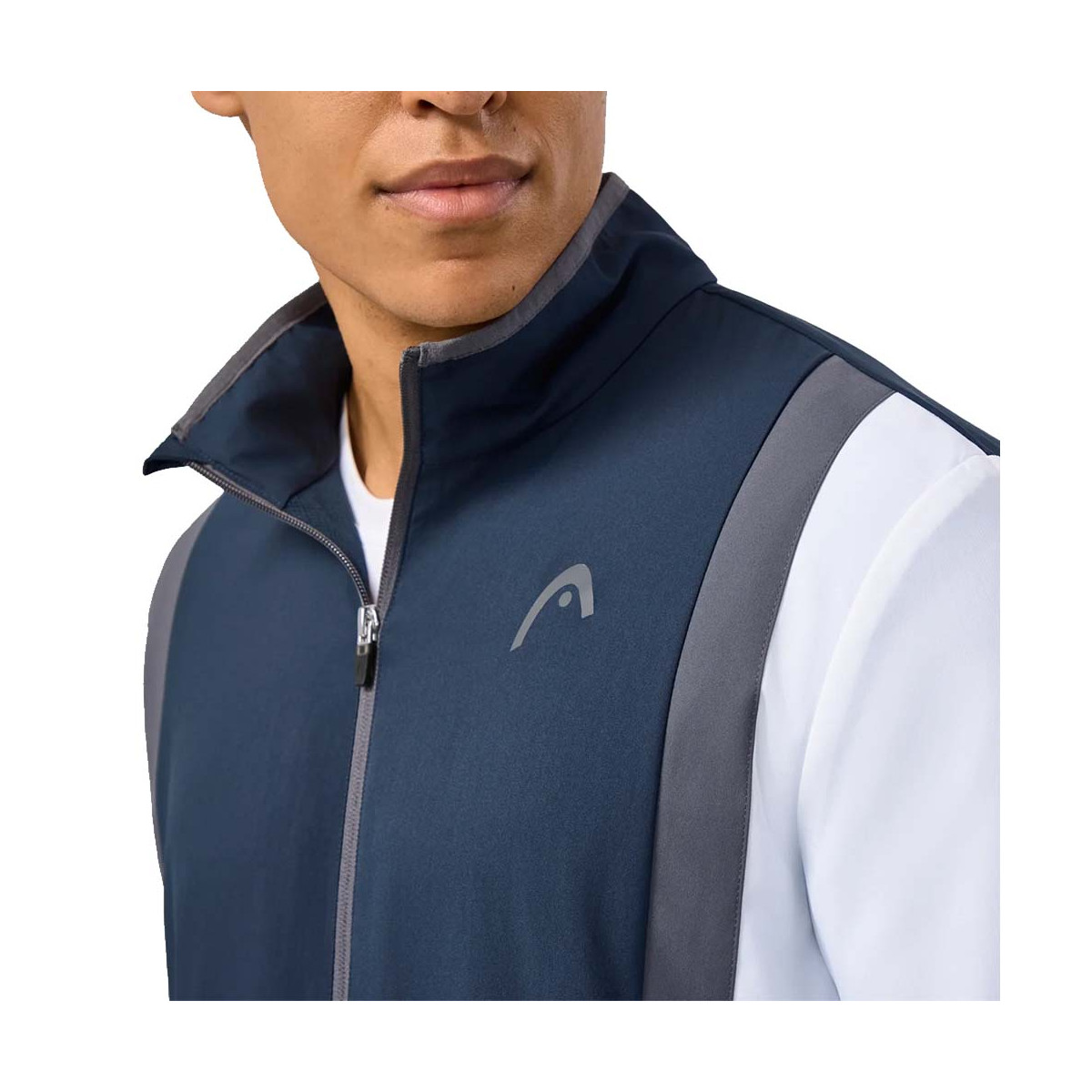 Head Club 25 Trainingsjacke Marineblau / Wei&szlig;