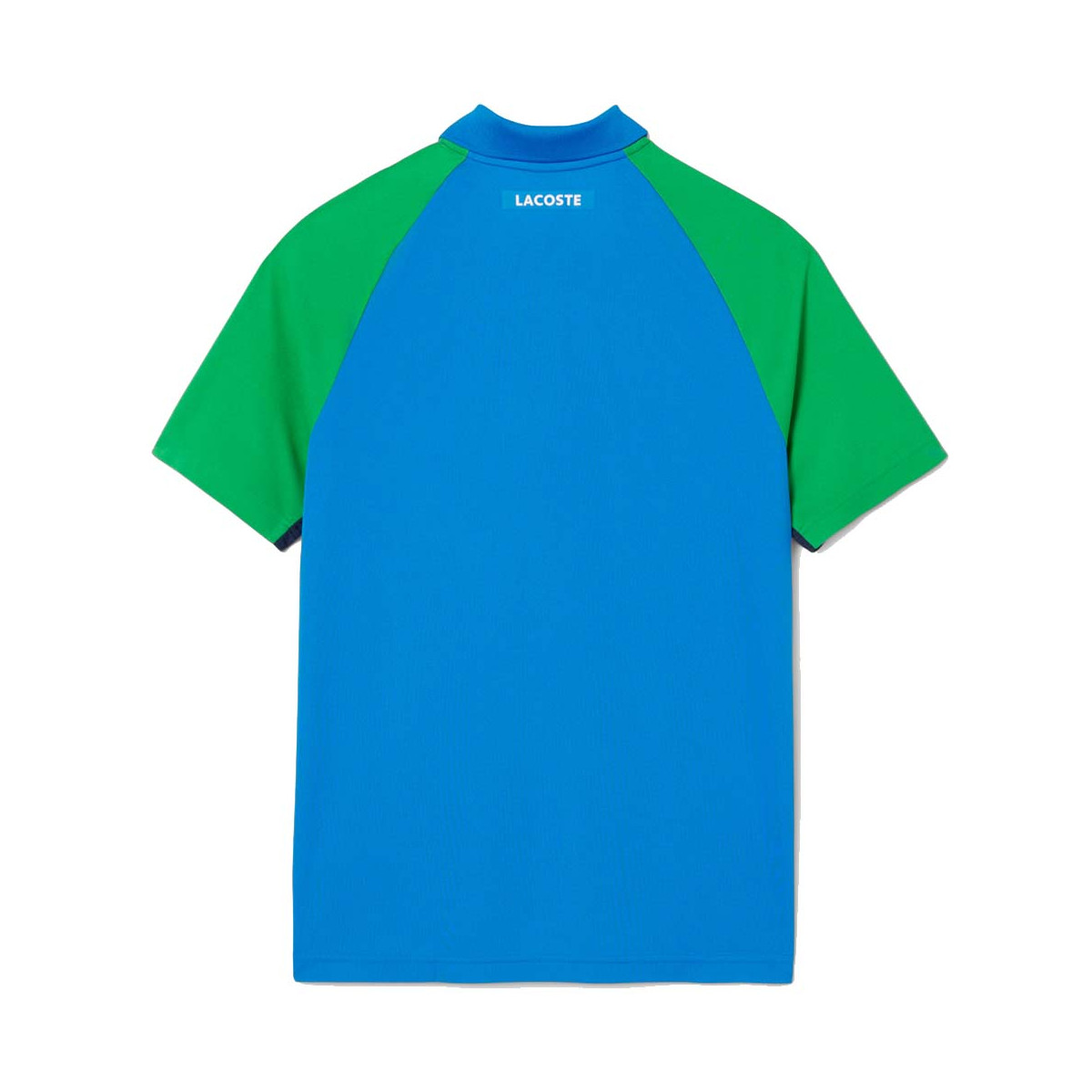 Lacoste Tennis Color-Block Ultra Dry Poloshirt Azurblau / Gr&uuml;n