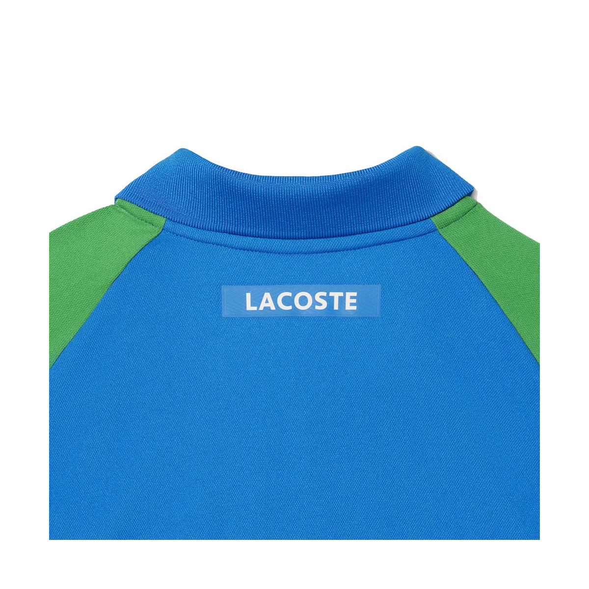Lacoste Tennis Color-Block Ultra Dry Poloshirt Azurblau / Gr&uuml;n