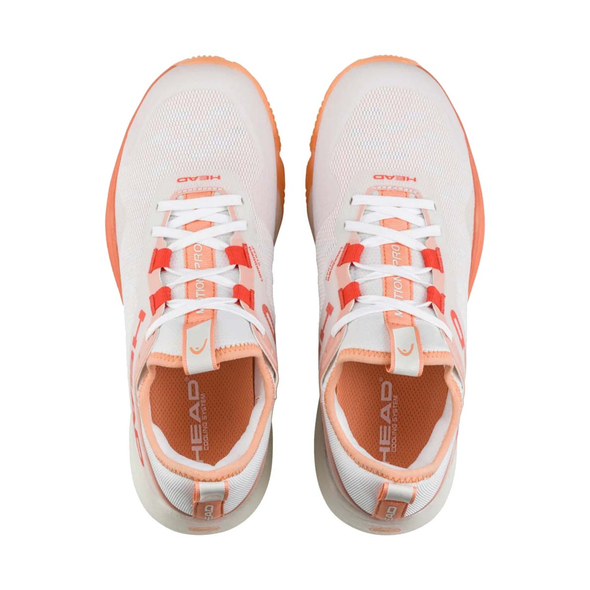 Head Motion Pro Padelschuhe Damen Wei&szlig; / Koralle