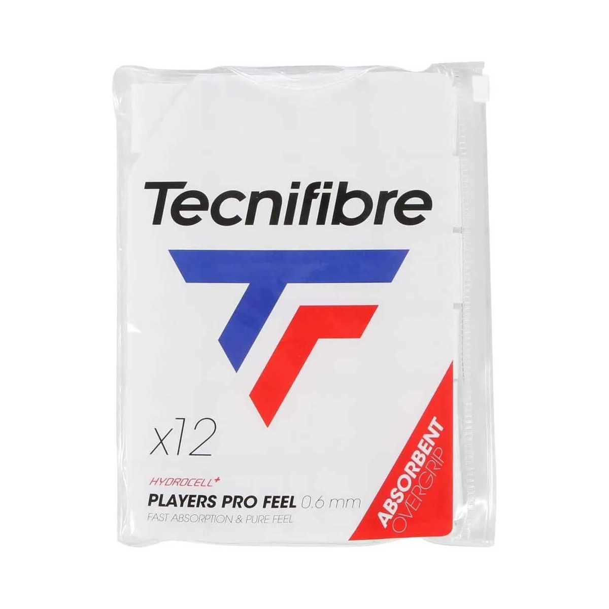 Tecnifibre Players Pro Feel Overgrip Wei&szlig; 12er-Pack