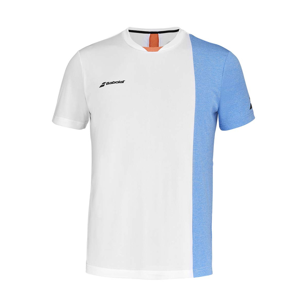 Babolat Play Crew Neck T-Shirt Wei&szlig; / Blau