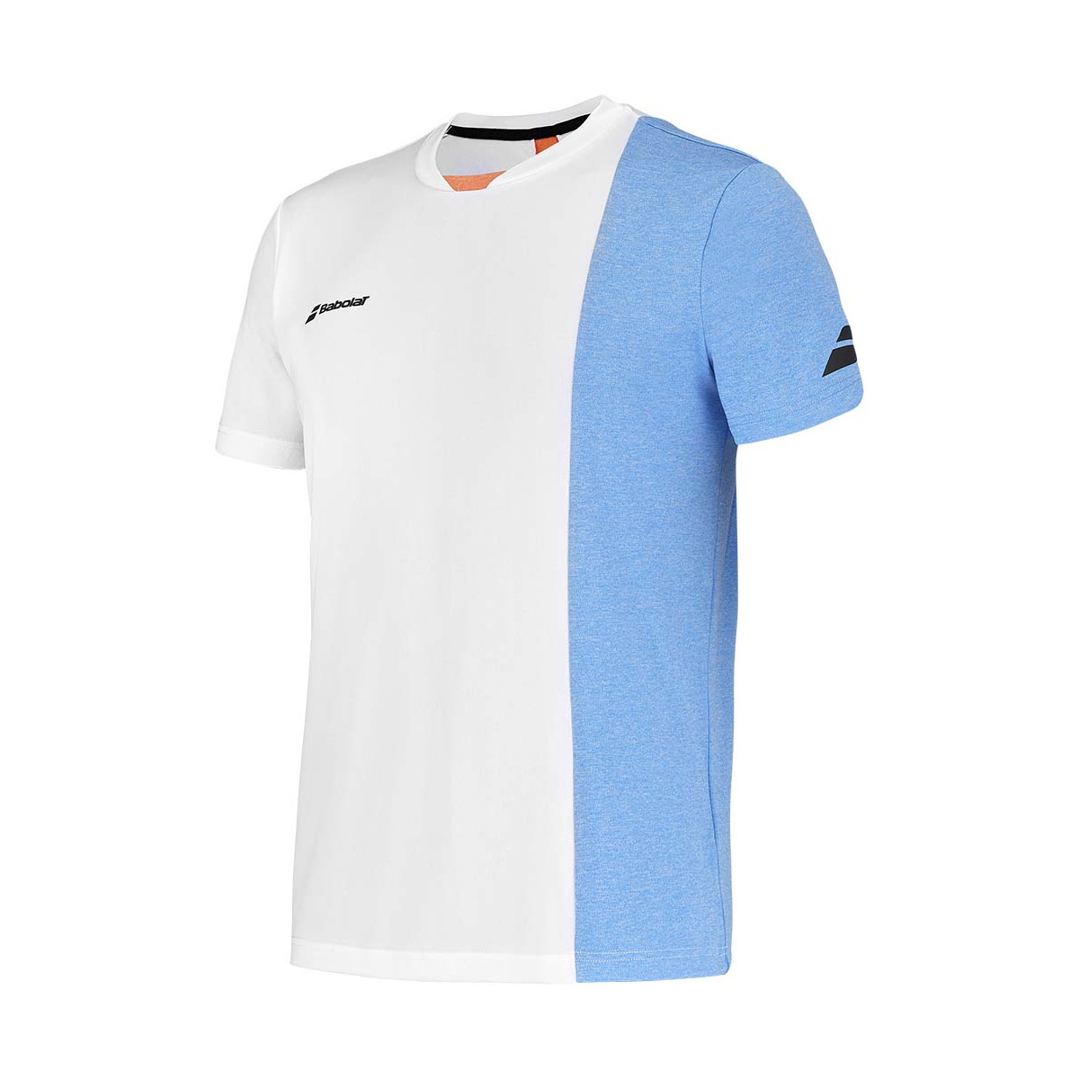 Babolat Play Crew Neck T-Shirt Wei&szlig; / Blau
