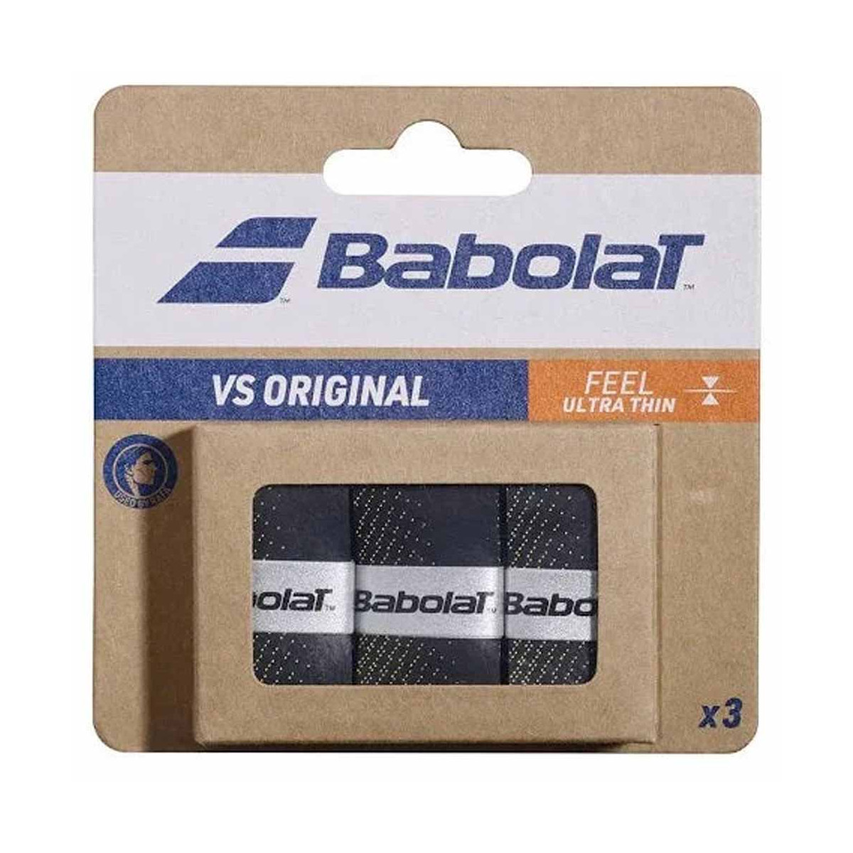 Babolat VS Original Overgrip Schwarz / Neongelb 3er-Pack