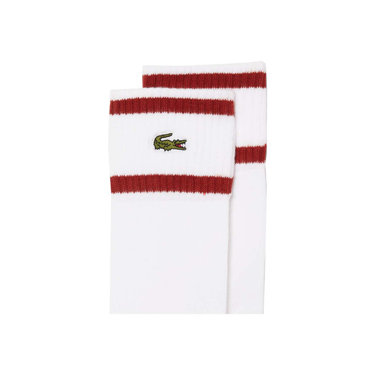Lacoste Roland Garros Socken Wei&szlig; / Braun