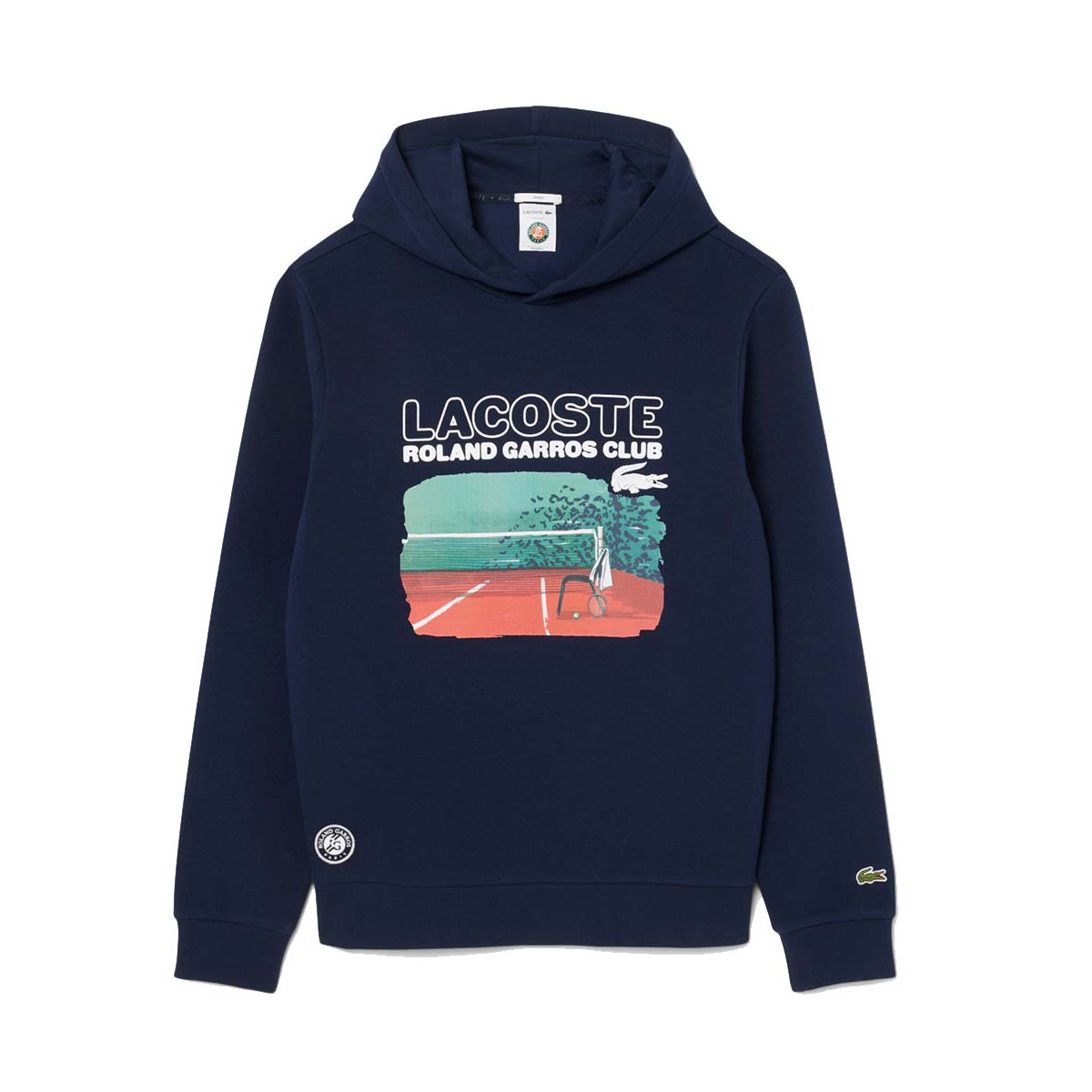 Lacoste Roland Garros Club Kapuzenpullover Marineblau