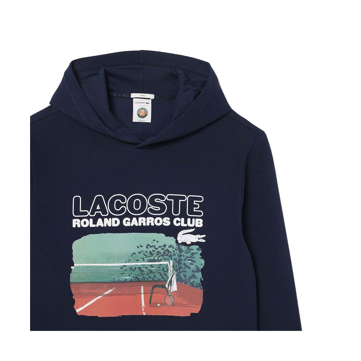 Lacoste Roland Garros Club Kapuzenpullover Marineblau