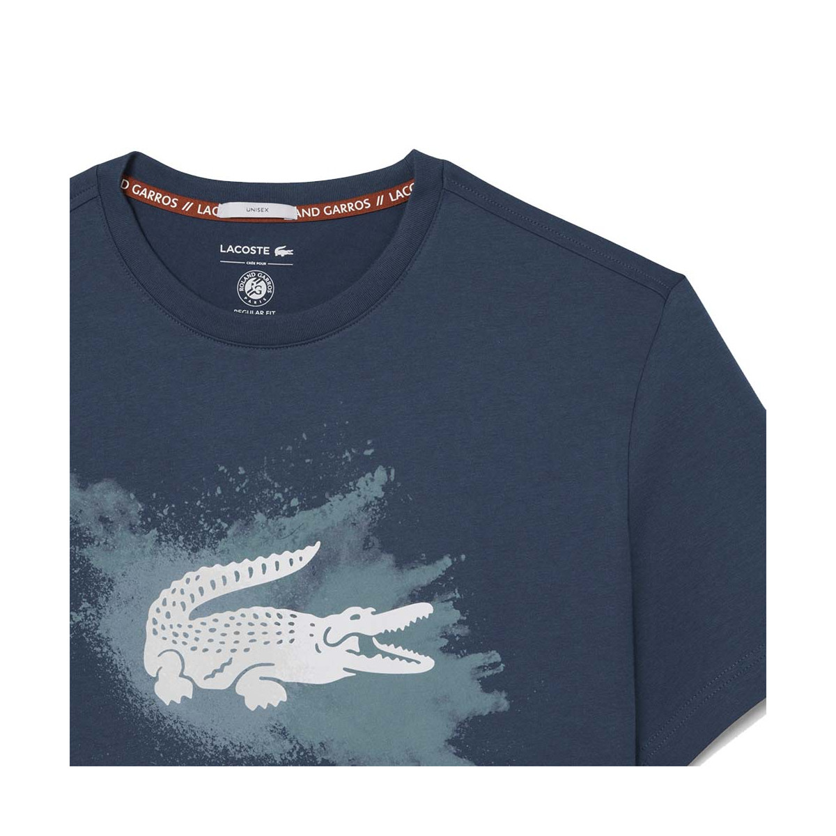 Lacoste Roland Garros Unisex T-Shirt Marineblau