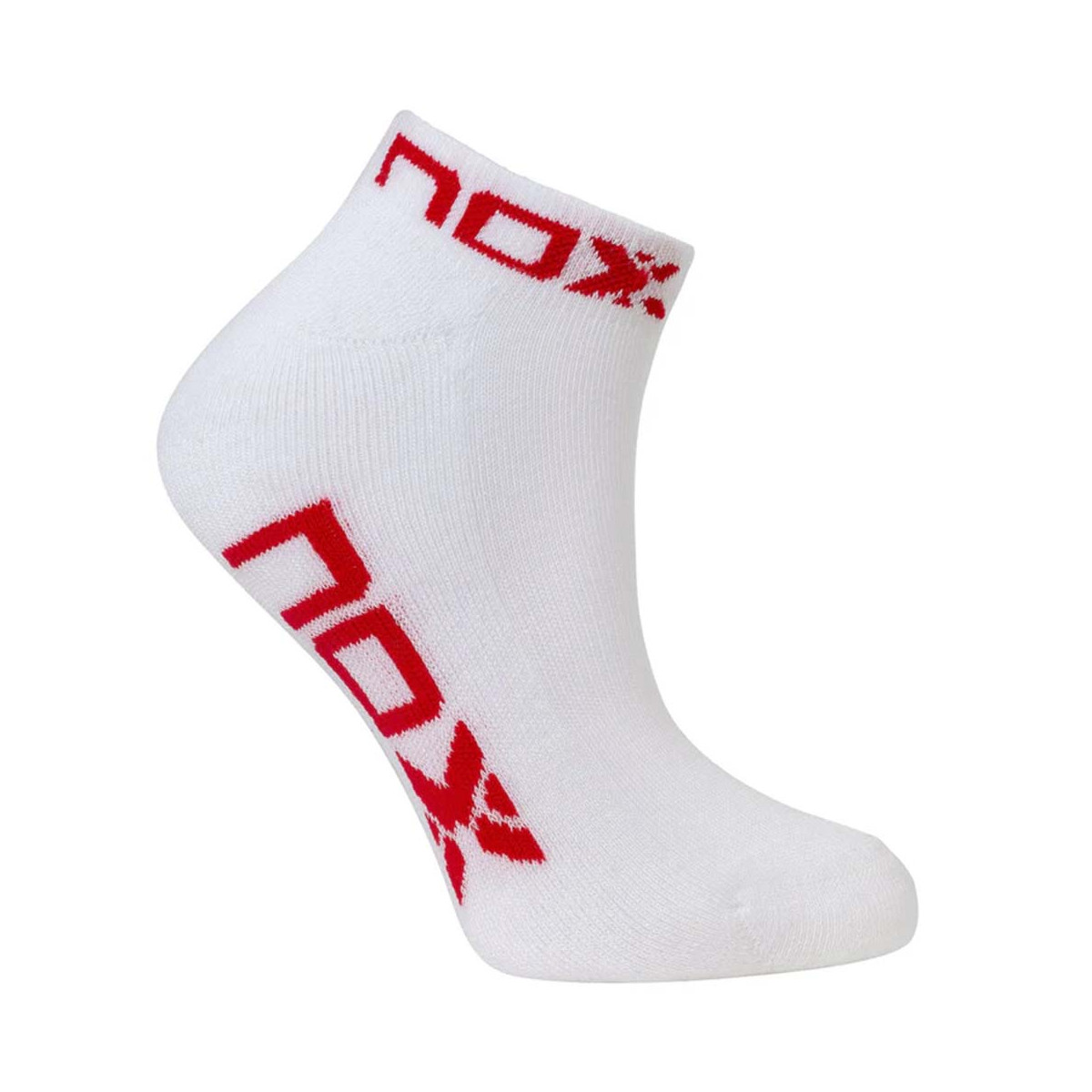 Nox Pinkies Socken Damen Wei&szlig; / Rot