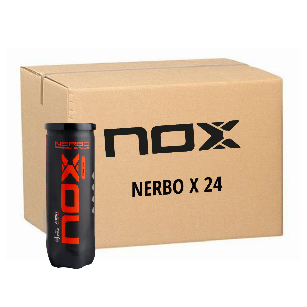 Nox Nerbo Padelb&auml;lle Karton (24 Dosen &agrave; 3 B&auml;lle)
