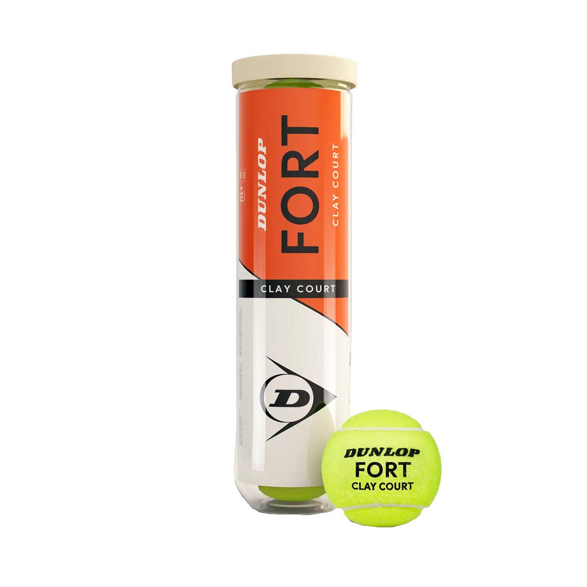 Dunlop Fort Clay Court Tennisb&auml;lle 4er-Dose