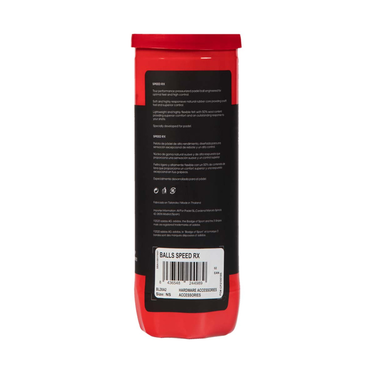 Adidas Speed RX Padelb&auml;lle Karton (24 Dosen &agrave; 3 B&auml;lle)