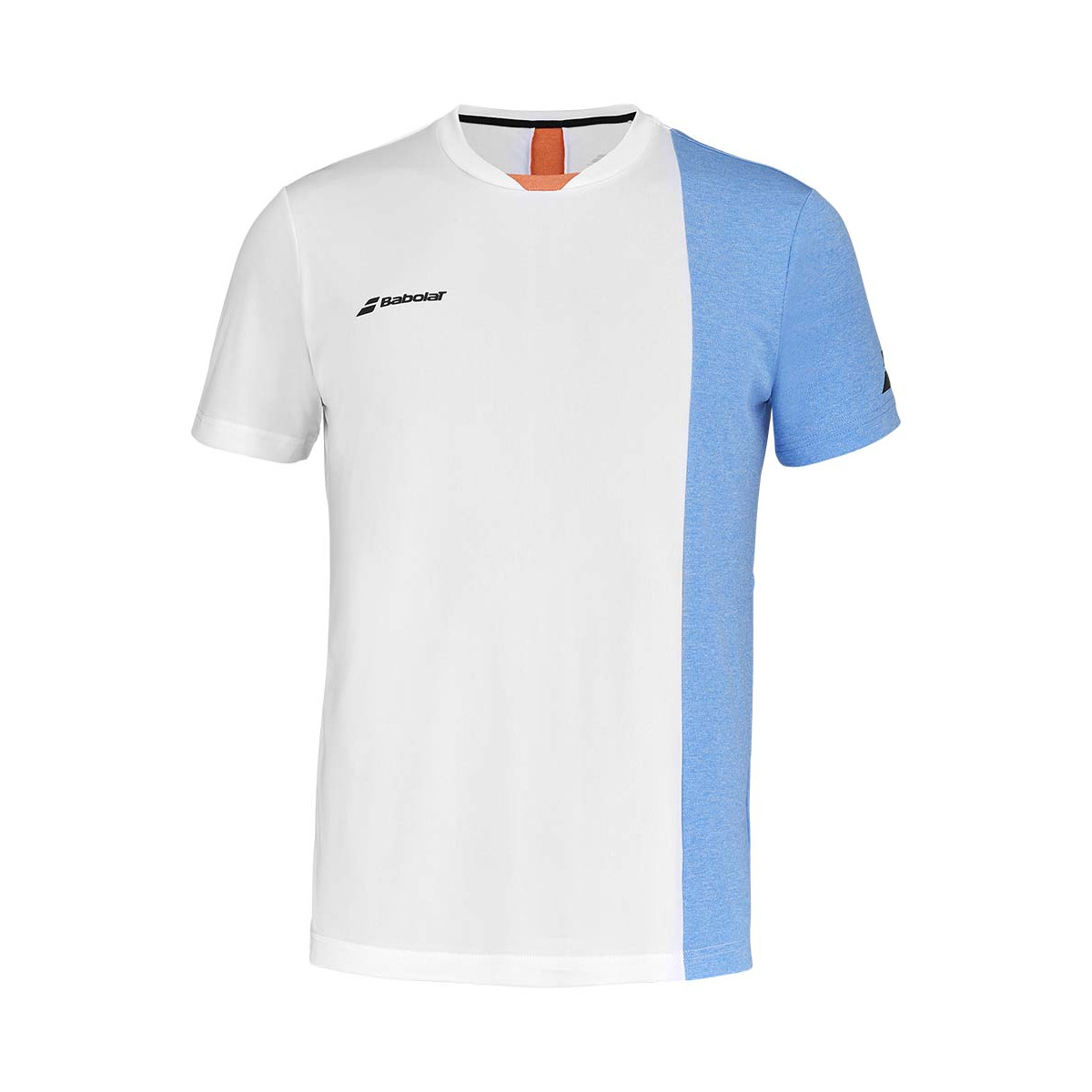 Babolat Play Crew Neck Junior T-Shirt Wei&szlig; / Blau