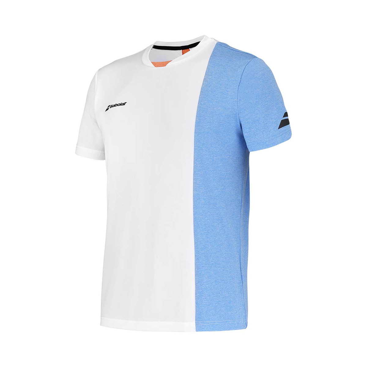 Babolat Play Crew Neck Junior T-Shirt Wei&szlig; / Blau