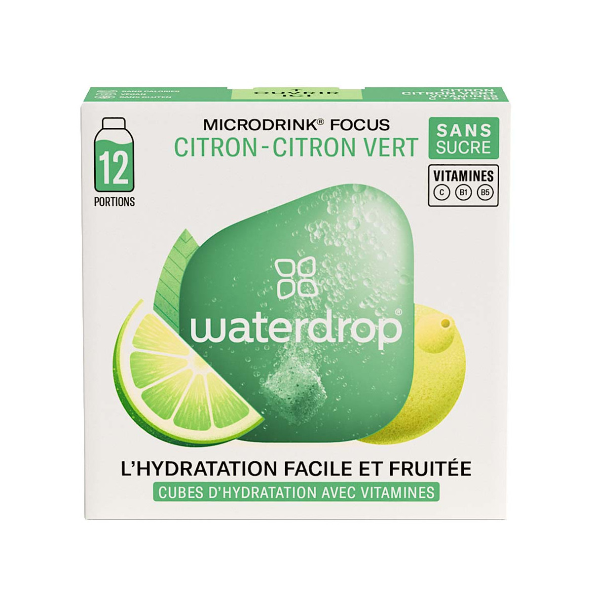 Waterdrop Zitrone / Limette Microdrink 12er-Pack