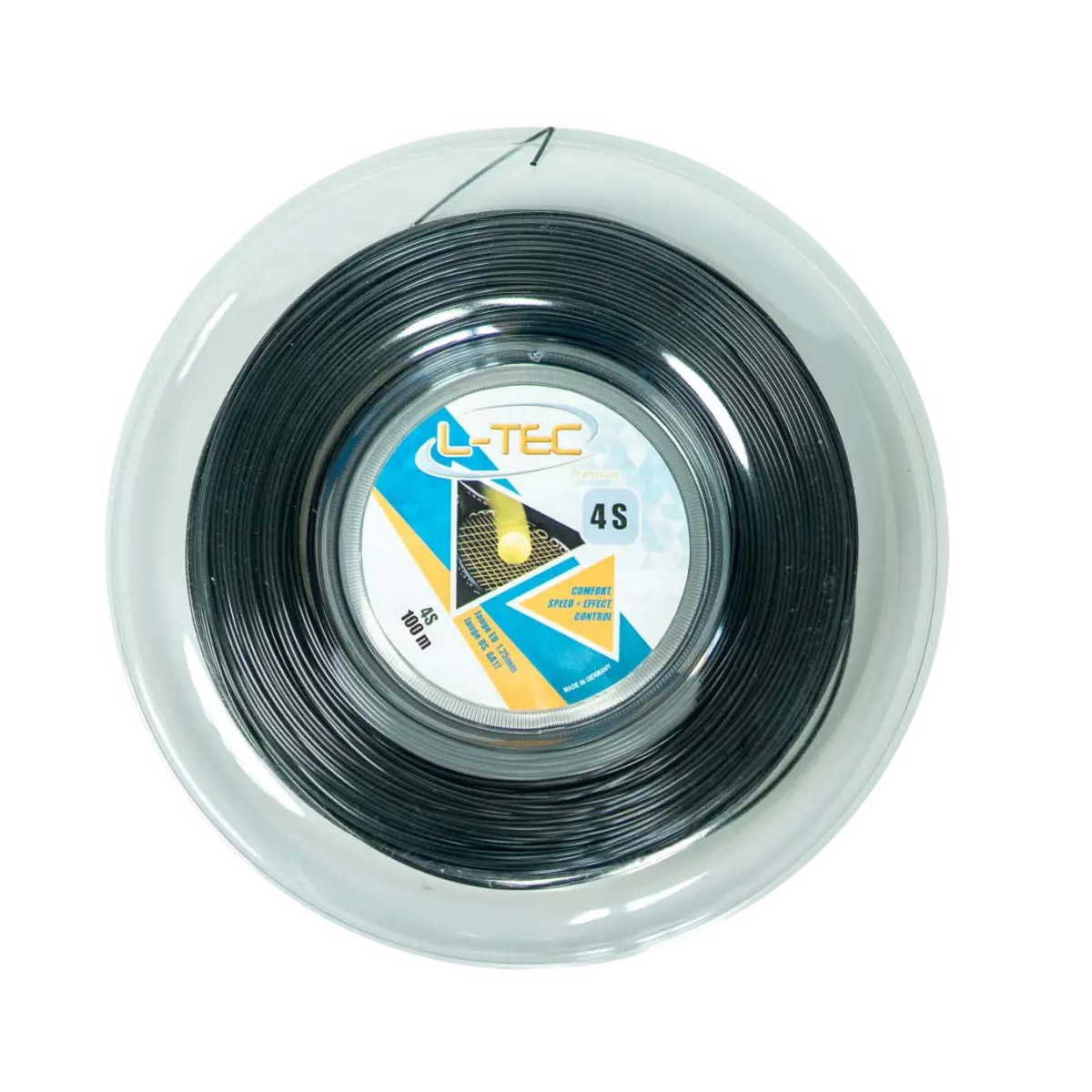 L-Tec 4S Saitenrolle Schwarz 100 m