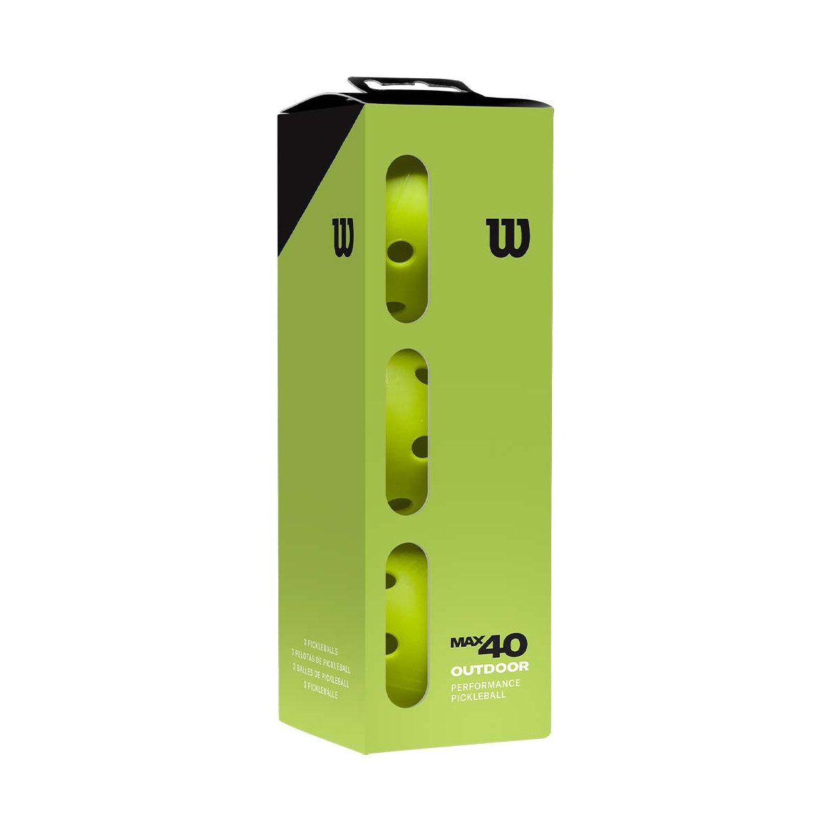 Wilson Max 40 Outdoor Pickleballs 3er-Pack
