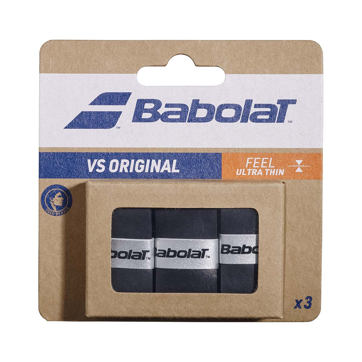 Babolat VS Original Overgrip Schwarz 3er-Pack