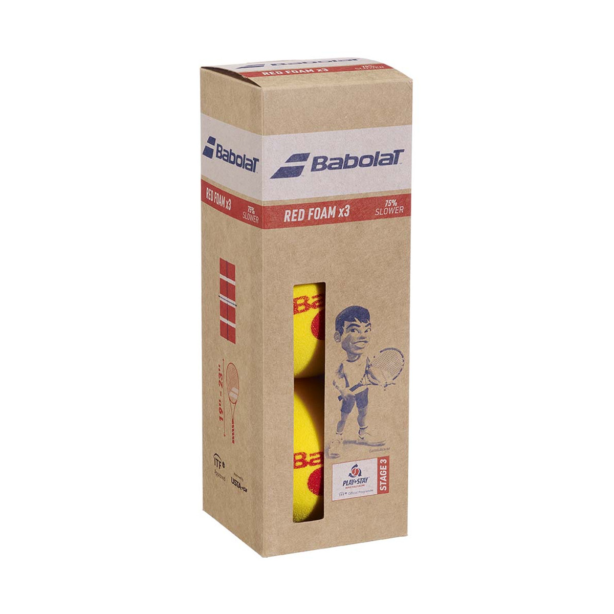 Babolat Red Foam Schaumstoffb&auml;lle 3er-Beutel
