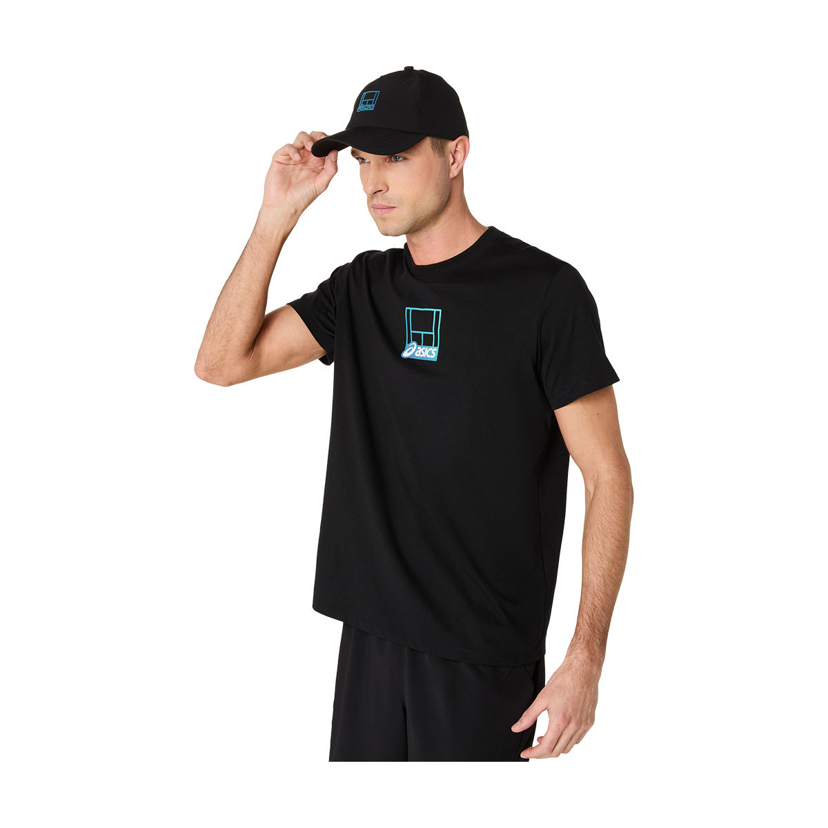 Asics Court Core Graphic Cap Schwarz