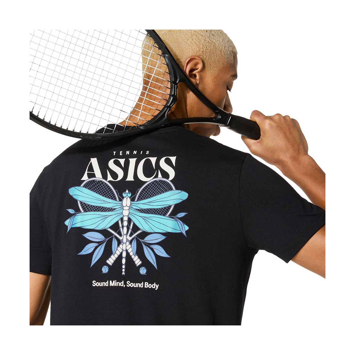 Asics Game Seasonal Graphic T-Shirt Schwarz