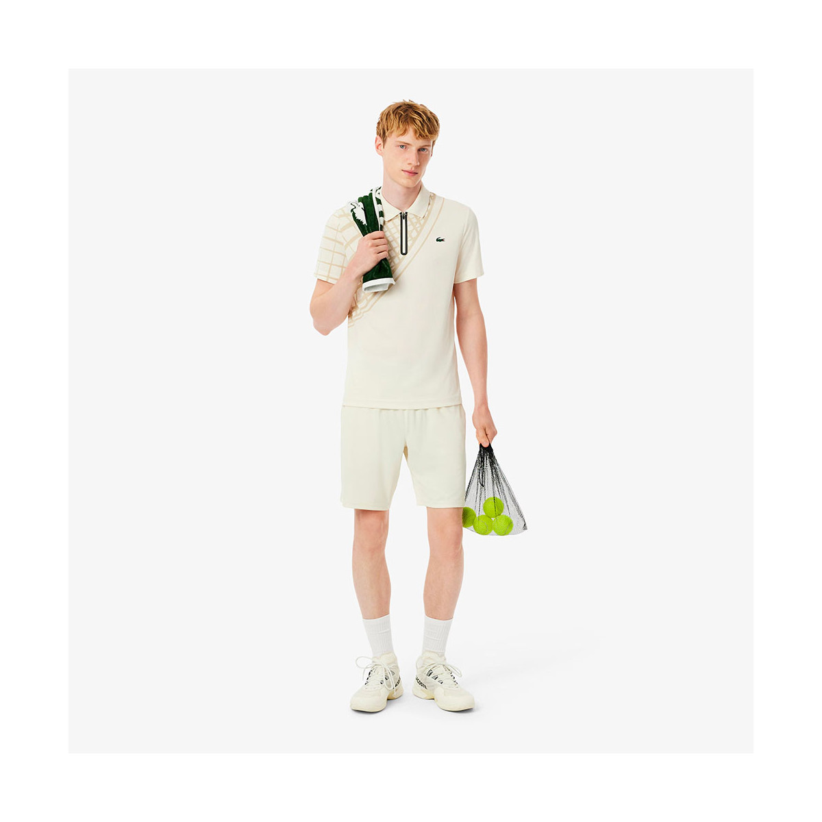 Lacoste Sport Ultra Dry Short Ecru