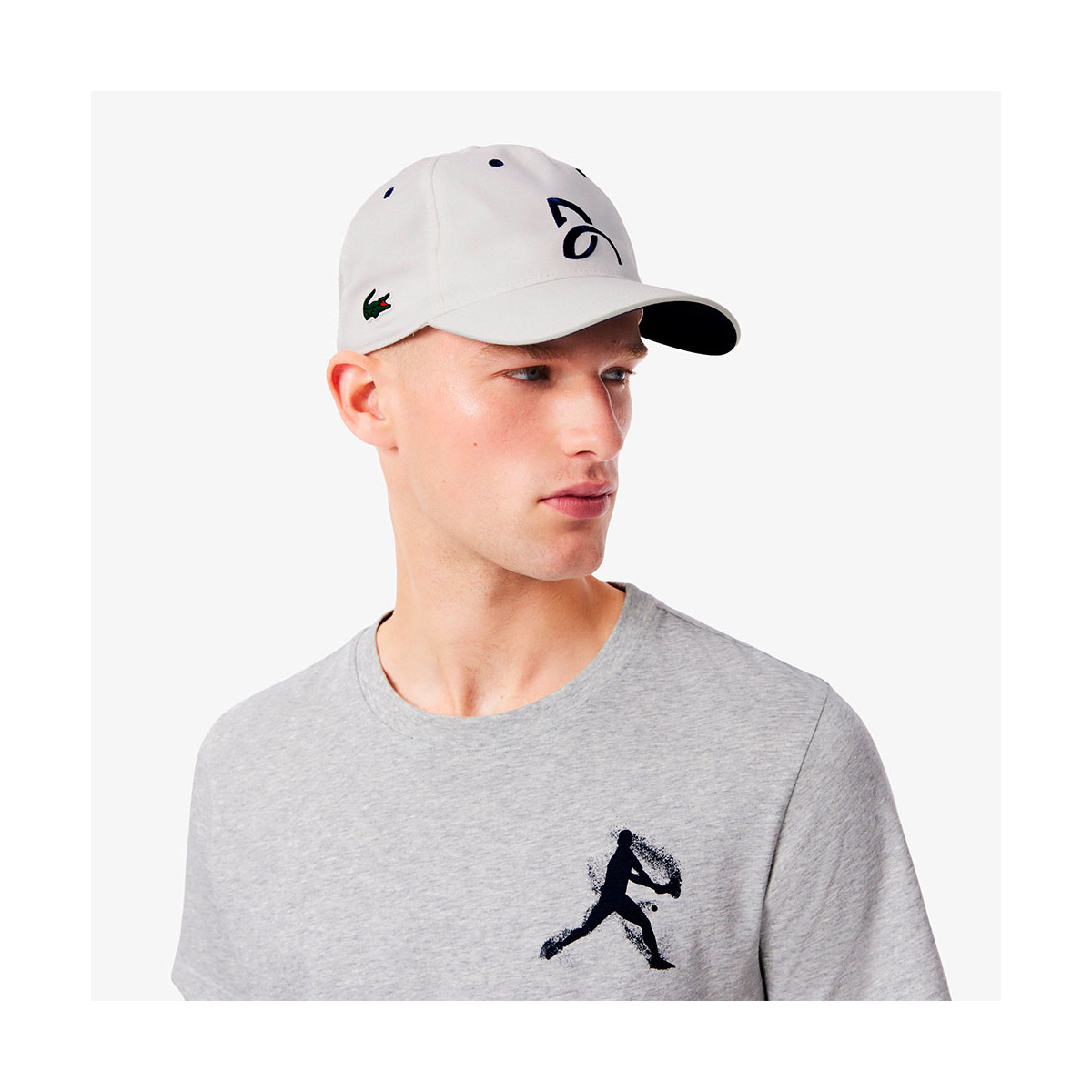 Lacoste Tennis x Novak Djokovic Set T-Shirt + Cap Rot
