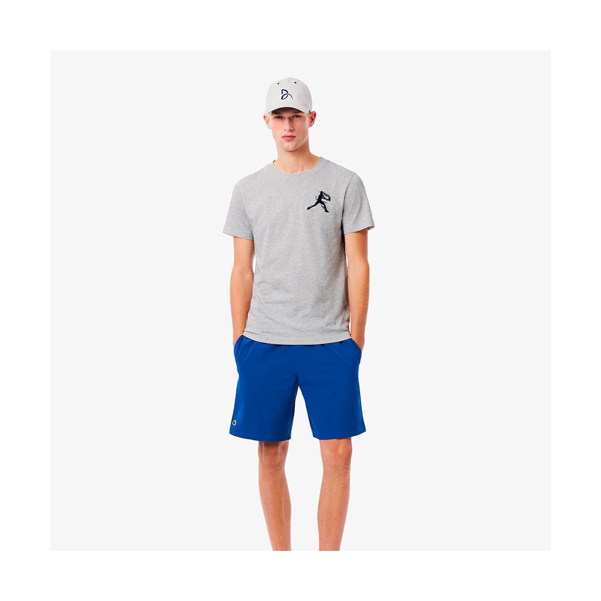 Lacoste Tennis x Novak Djokovic Set T-Shirt + Cap Rot