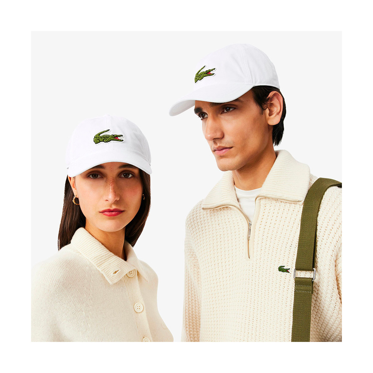 Lacoste Twill De Coton Cap Wei&szlig;