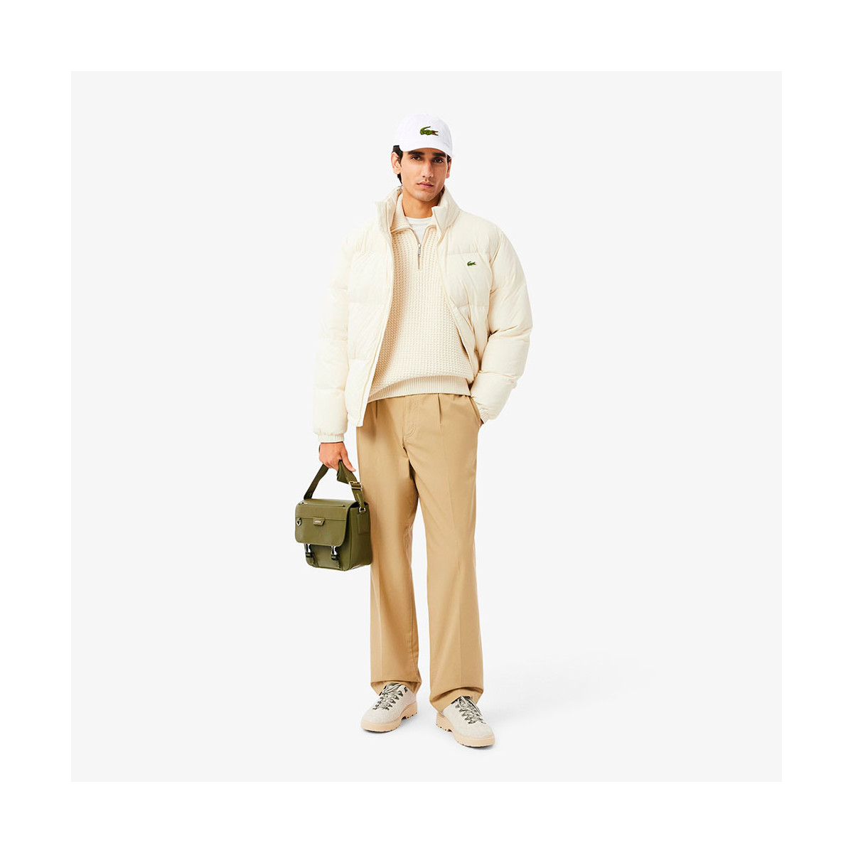 Lacoste Twill De Coton Cap Wei&szlig;