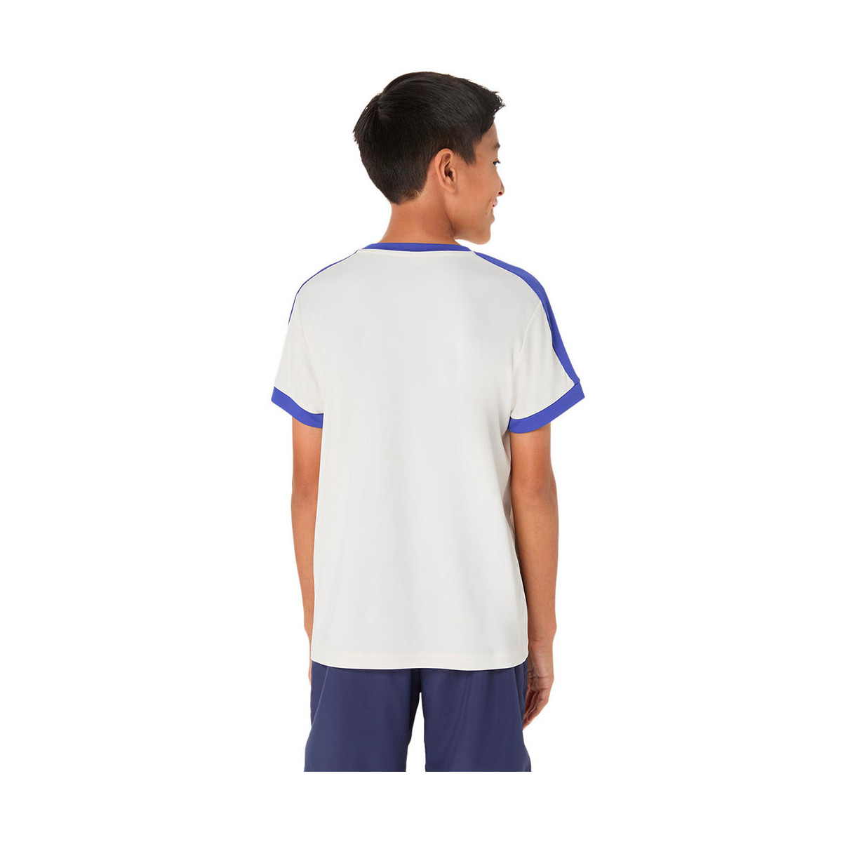 Asics T-Shirt Jungen Creme / Blau