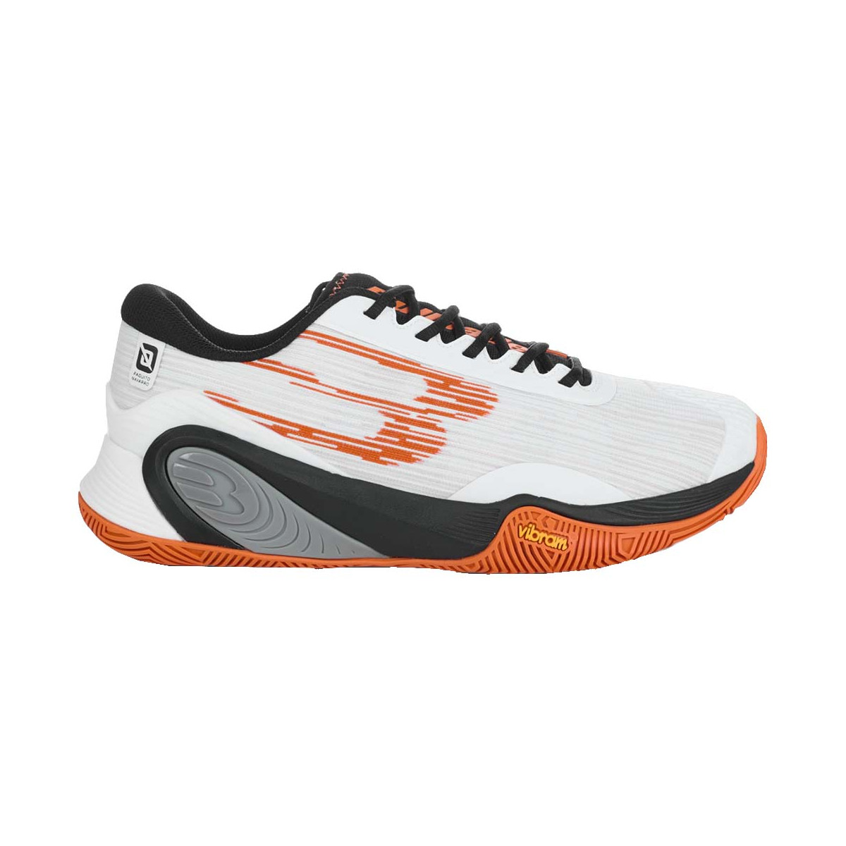 Bullpadel Hack Vibram 25I Padelschuhe Wei&szlig; / Orange