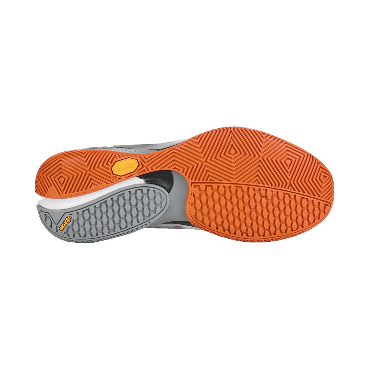Bullpadel Hack Vibram 25I Padelschuhe Wei&szlig; / Orange