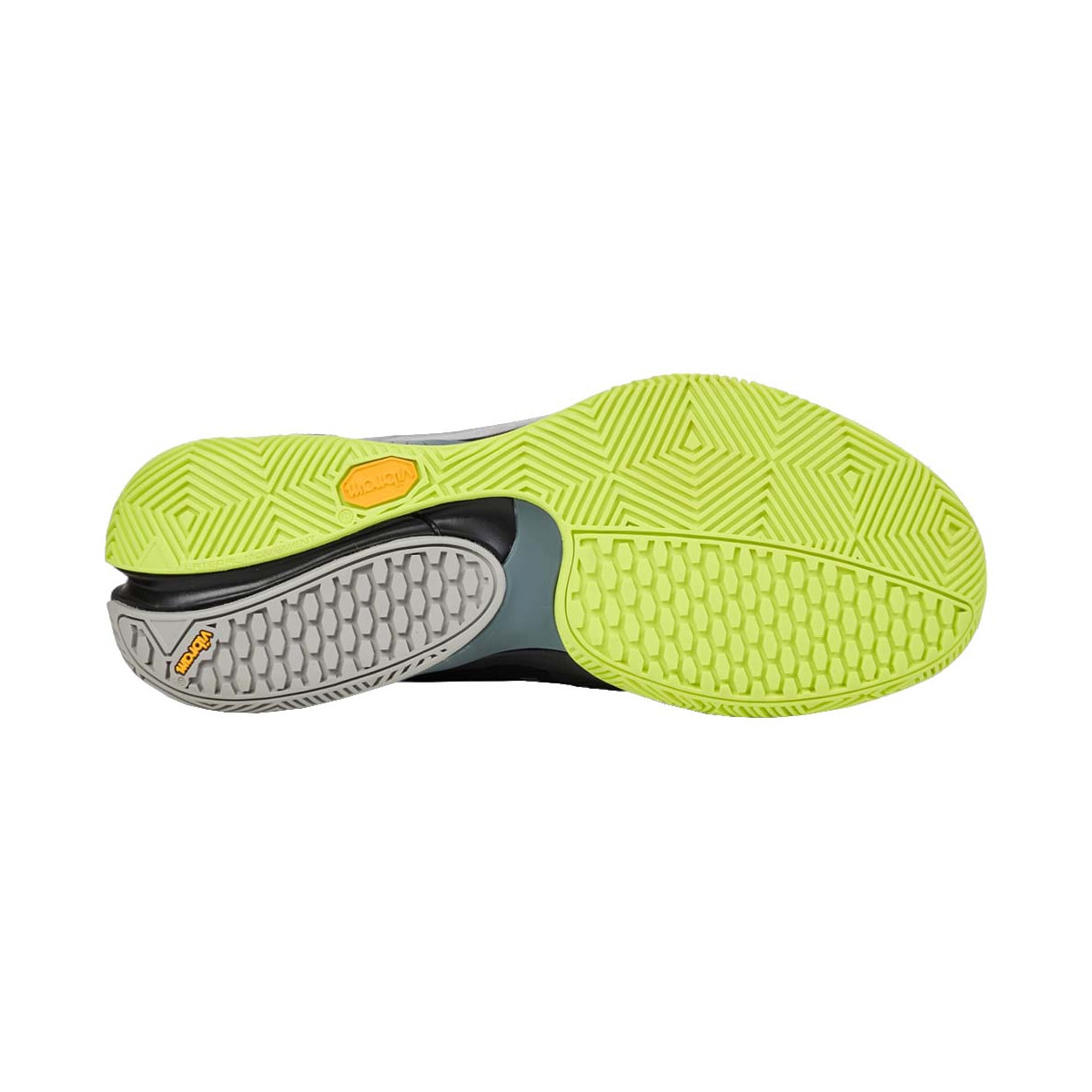 Bullpadel Hack Vibram 25I Padelschuhe Schwarz / Gr&uuml;n