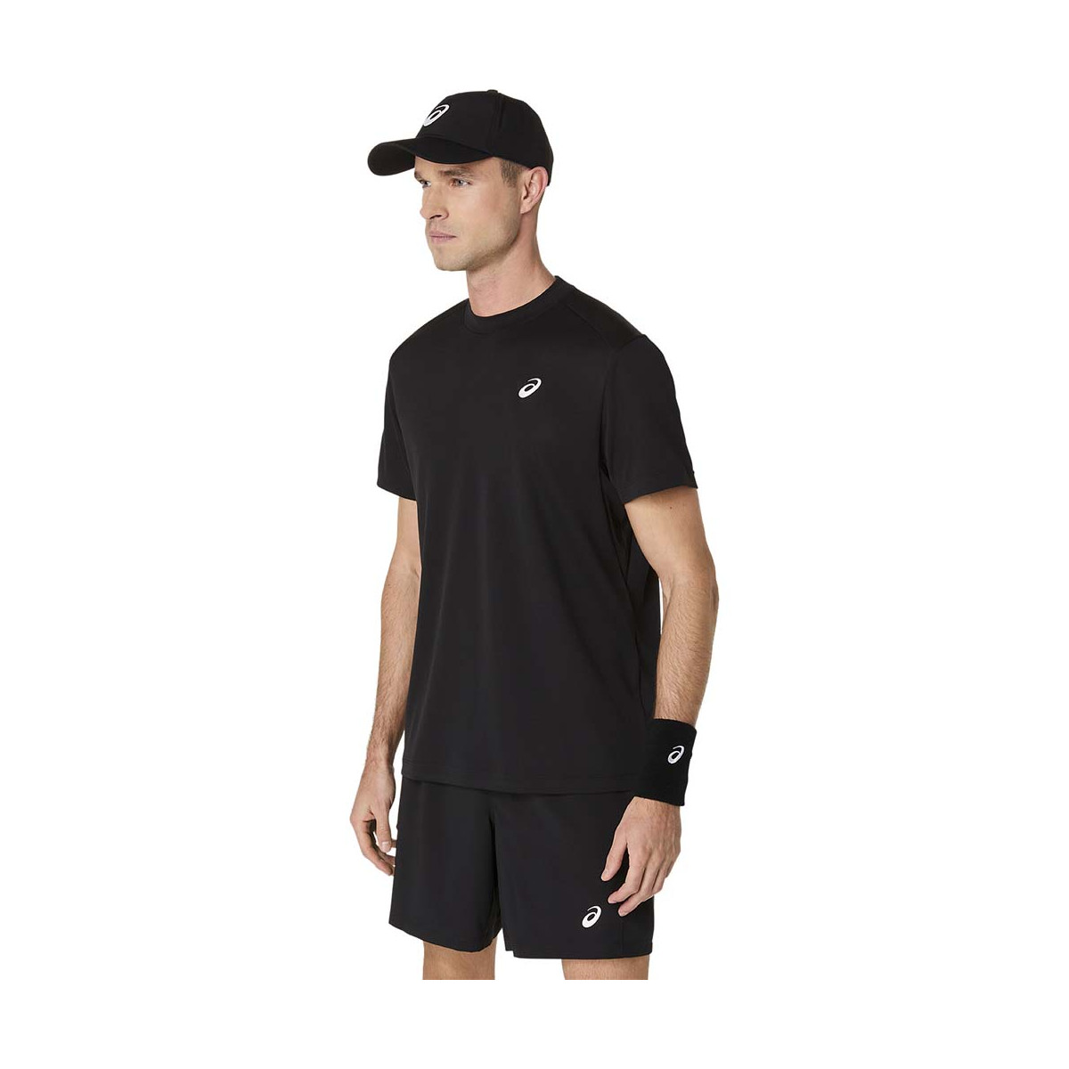 Asics Court SS T-Shirt Schwarz