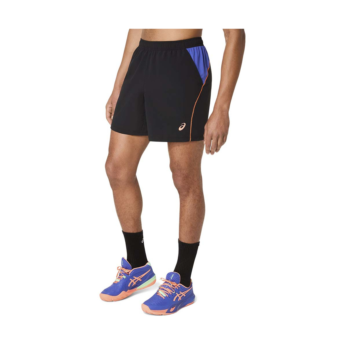 Asics Padel Court Short Schwarz / Blau