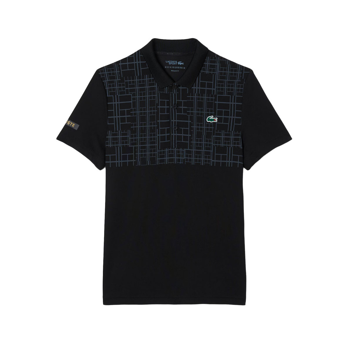 Lacoste Tennis Novak Djokovic Poloshirt Schwarz