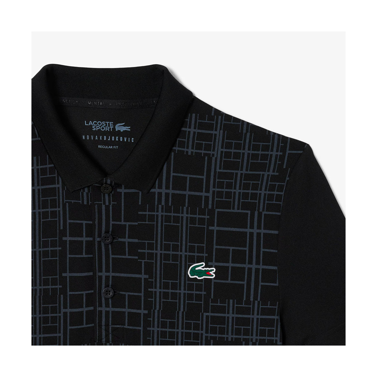 Lacoste Tennis Novak Djokovic Poloshirt Schwarz