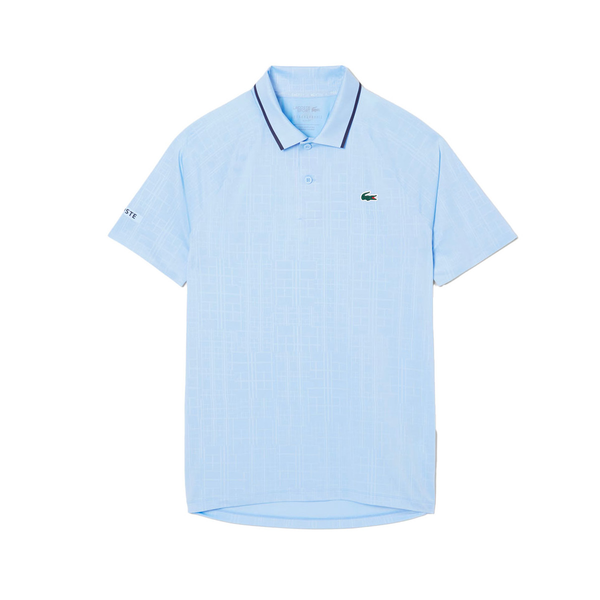 Lacoste Tennis Novak Djokovic On Court Poloshirt Pastellblau