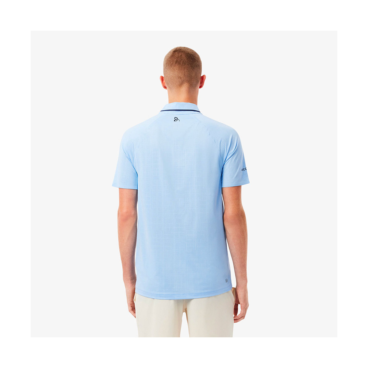 Lacoste Tennis Novak Djokovic On Court Poloshirt Pastellblau