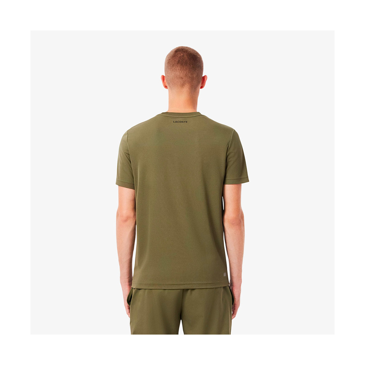 Lacoste Ultra Dry bedruckt T-Shirt Khaki