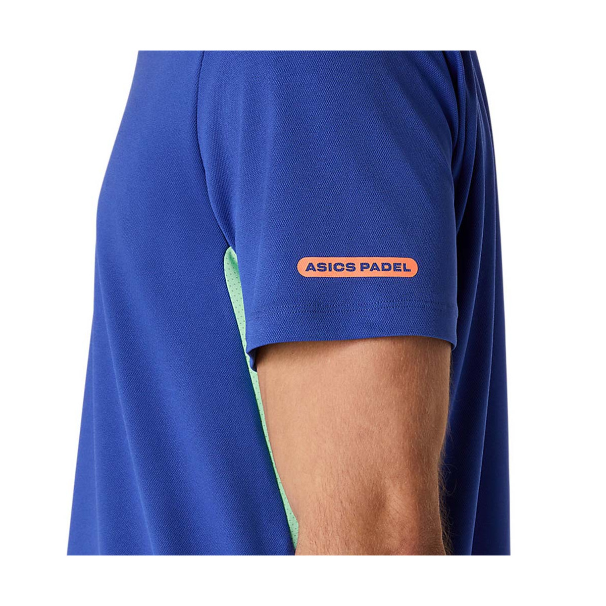 Asics Padel Court SS T-Shirt Blau / Gr&uuml;n