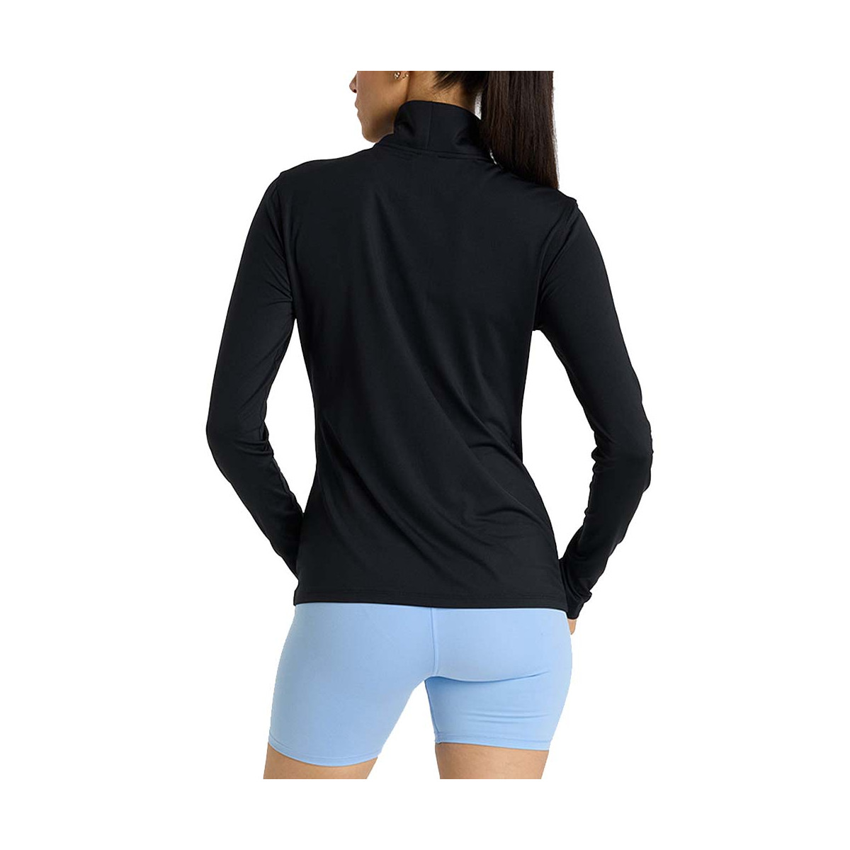 New Balance Quarter Zip Langarmshirt Damen Schwarz