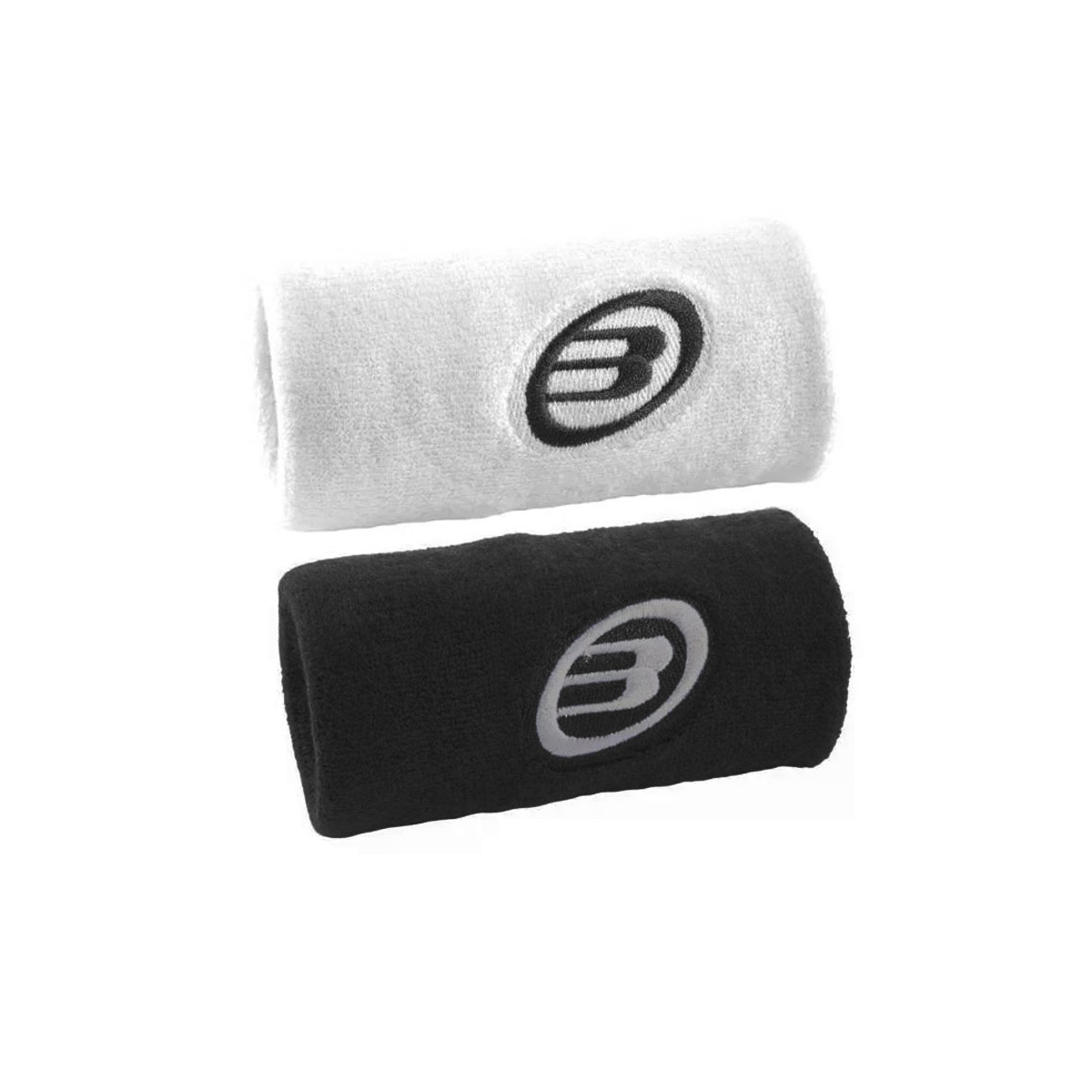 Bullpadel Schwei&szlig;band Wei&szlig; / Schwarz 2er-Pack